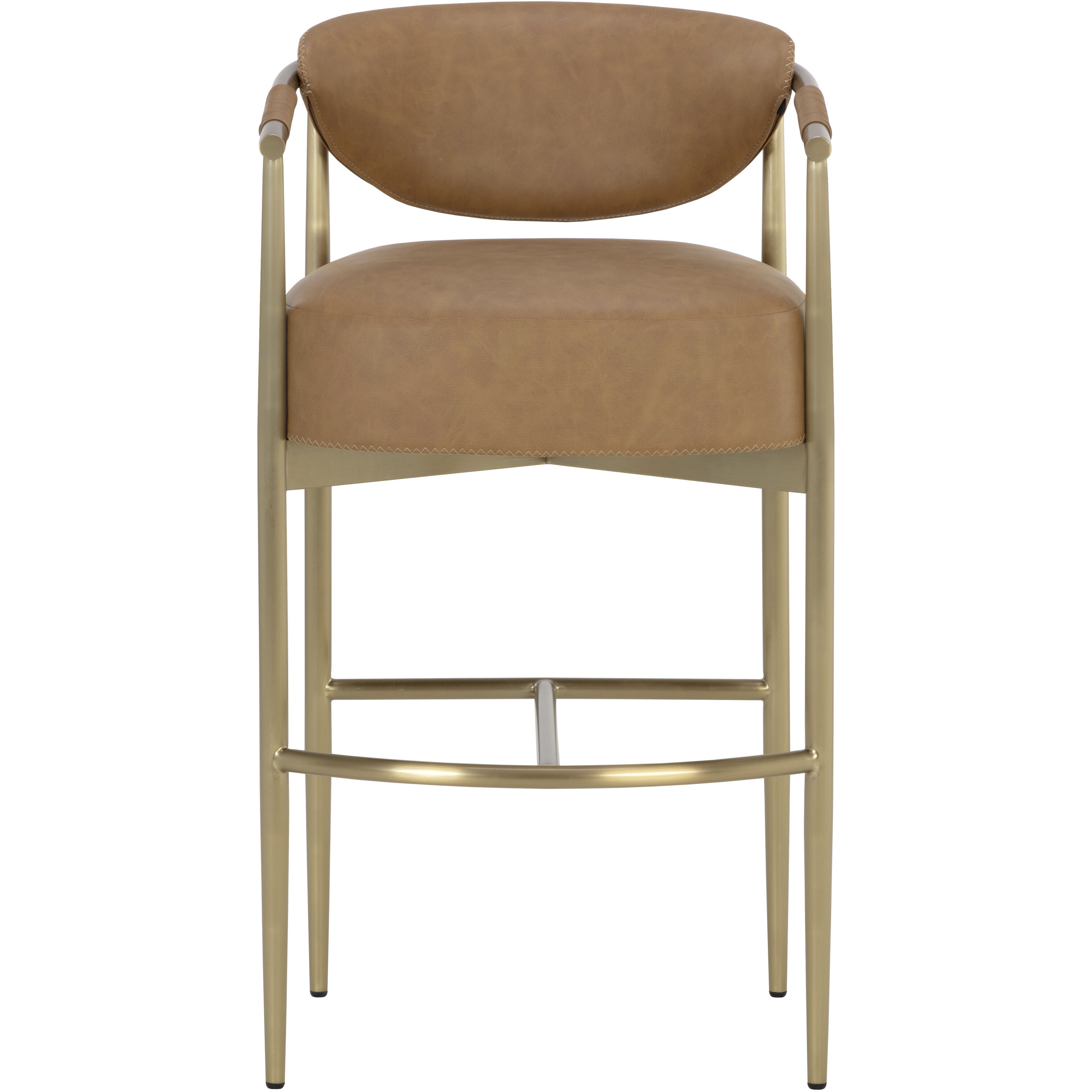 Heloise 40 inch Milliken Cognac Barstool